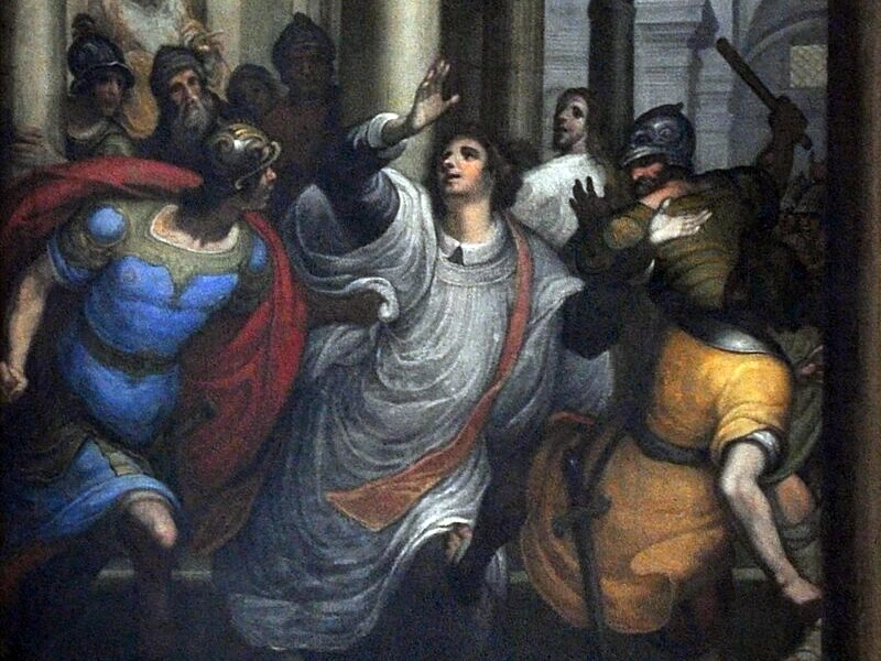 1592-Giulio Benso - Cacciata di Santo Stefano dalla sinagoga, 1667 - Weingarten (Württemberg), Basilica dei Santi Martino e Osvaldo